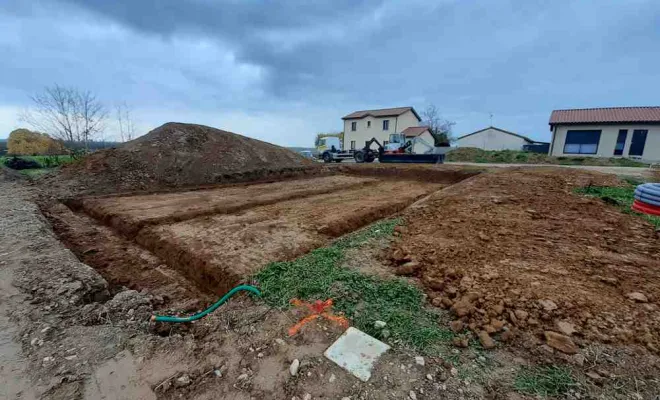 Travaux de terrassement. Bourg en Bresse, 347terrassement