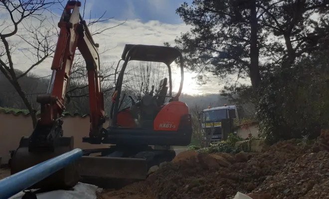 Levé de soleil sur un nouveau chantier